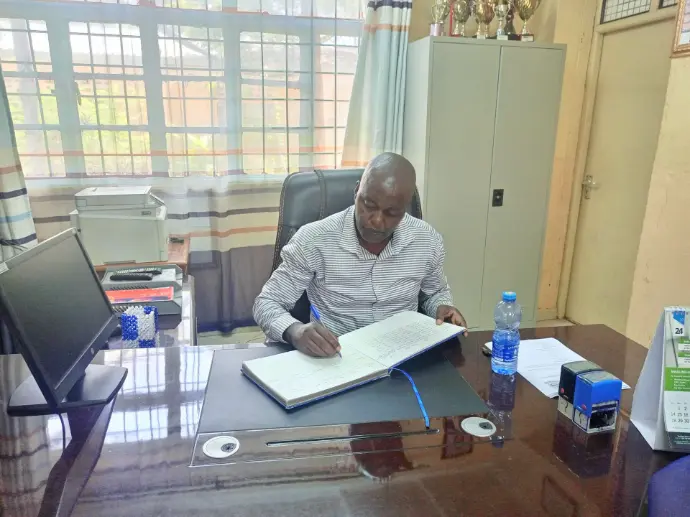 Mr. George Kihoro. Shikaadabu Secondary Principal